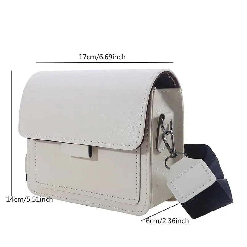 Classic Designer Leather Crossbody Bag for Women Travel Handle Handbag Fashion Shoulder Messenger Bag Ladies Small Flap Bag